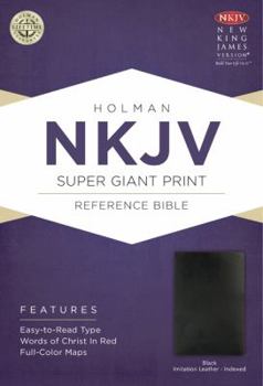 Imitation Leather Super Giant Print Reference Bible-NKJV [Large Print] Book