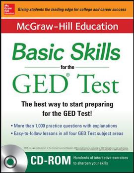 Paperback McGraw-Hill Education Basic Skills for the GED Test with DVD (Book + DVD Set) Book