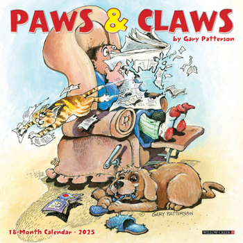 Calendar Paws & Claws by Gary Patterson 2025 7 X 7 Mini Wall Calendar Book