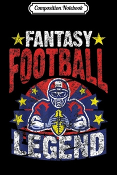 Composition Notebook: Vintage Fantasy Football Legend FFL Champion Trophy Gift  Journal/Notebook Blank Lined Ruled 6x9 100 Pages