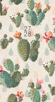 Desert Bloom 2-Year 2027-28 3.5 X 6.5 Monthly Pocket Planner