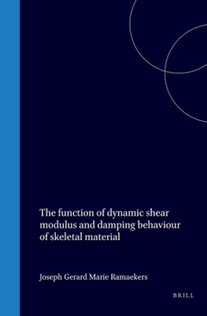 Hardcover The Function of Dynamic Shear Modulus and Damping Behaviour of Selected Material Book