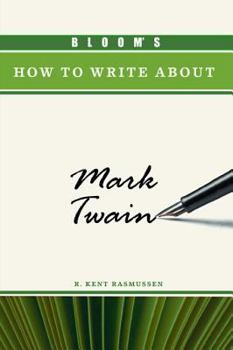Hardcover Bloom's How to Write about Mark Twain Book