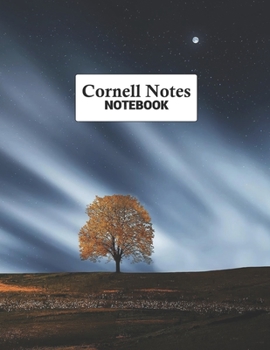 Paperback Cornell Notes Notebook: Efficient Note Taking System For College and University Students: Night Sky Tree Book