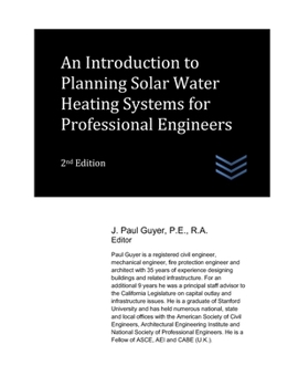 Paperback An Introduction to Planning Solar Water Heating Systems for Professional Engineers Book