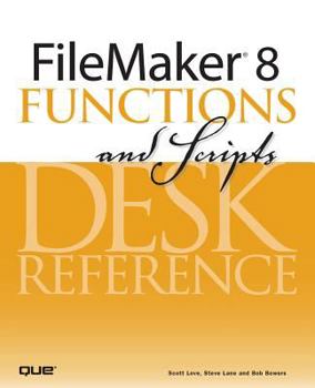 Paperback FileMaker 8 Functions and Scripts Desk Reference Book