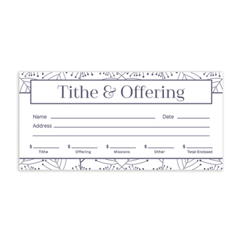 Offering Envelope Tithe & Offering 100ct