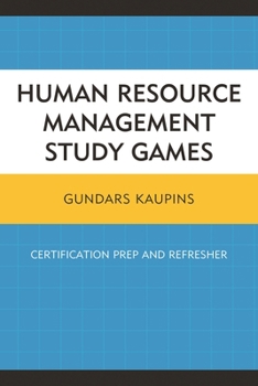 Paperback Human Resource Management Study Games: Certification Prep and Refresher Book
