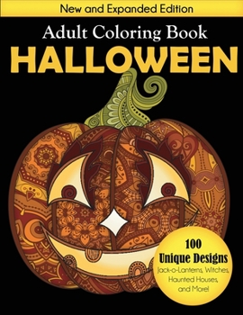 Paperback Halloween Adult Coloring Book