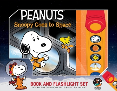 Peanuts - Snoopy Goes to Space Sound Book and Flashlight Set - PI Kids