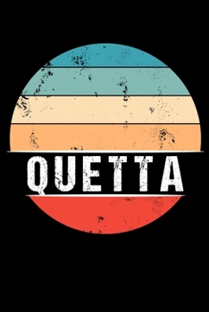 Paperback Quetta: 100 Seiten 6 'x 9' Travel Journal Notizbuch [German] Book