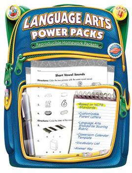 Paperback Language Arts Power Packs, Grade 4 Book