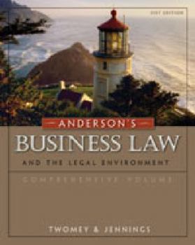 Paperback Anderson's Business Law and the Legal Environment Book