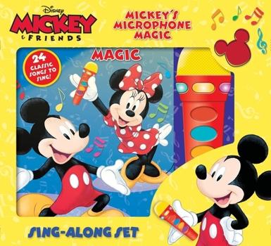 Board book Disney Mickey & Friends: Mickey's Microphone Magic Sing-Along Sound Book Set: Sing-Along Set [With Sing-Along Set and Battery] Book