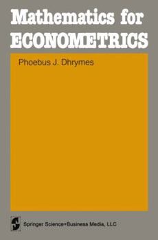 Paperback Mathematics for Econometrics Book