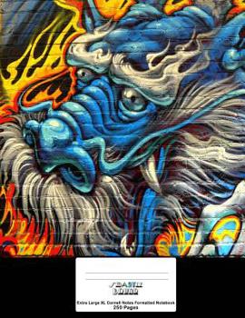 Cornell Notes XL Notebook: 8. 5x11, 250 Page, Extra Large Cornell Notebook : Graffiti Dragon Cover Art