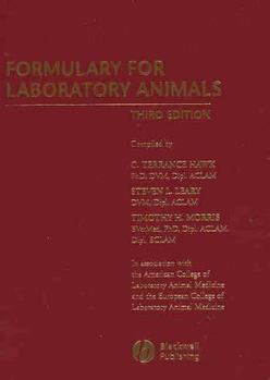 Paperback Formulary for Laboratory Animals Book