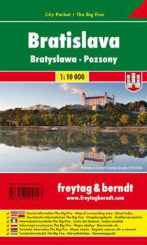 Map Bratislava, City map 1:10.000, City Pocket map + The Big Five Book