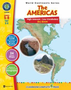 Perfect Paperback The Americas Big Book Gr. 5-8 - Classroom Complete Press (World Continents Series) Book