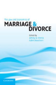 Paperback The Law and Economics of Marriage and Divorce Book