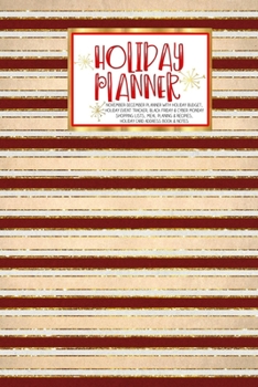 Paperback Holiday Planner: Retro Christmas - Christmas - Thanksgiving - 2019 Calendar - Holiday Guide - Gift Budget - Black Friday - Cyber Monday Book