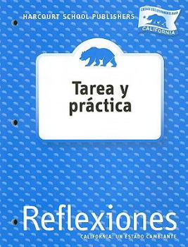 Paperback Harcourt School Publishers Reflexiones: Homework & Practice Book Student Edition Lif Reflexiones 07 Grade 4 [Spanish] Book