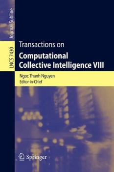 Paperback Transactions on Computational Collective Intelligence VIII Book