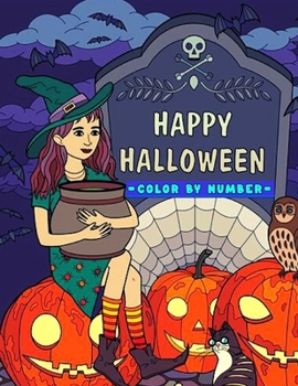 Paperback Halloween Color by Number: Coloring Book for Kids Ages 4-8 Book