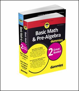 Paperback Basic Math & Pre-Algebra for Dummies Book + Workbook Bundle Book