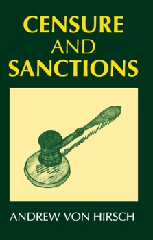 Paperback Censure and Sanctions Book