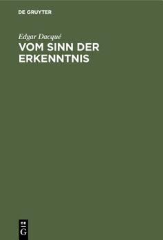 Hardcover Vom Sinn Der Erkenntnis: Eine Bergwanderung [German] Book