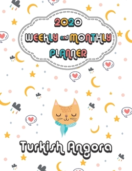2020 Turkish Angora Cat Planner : Weekly & Monthly with Password list, Journal calendar for Turkish Angora Cat owner: 2020 Planner /Journal Gift,133 pages, 8.5x11, Soft cover, Mate Finish