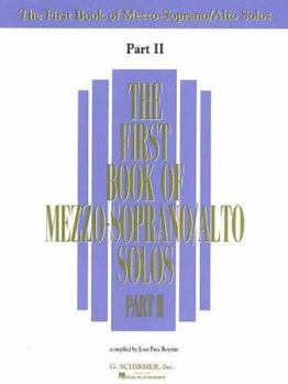 Paperback The First Book of Mezzo-Soprano/Alto Solos - Part II Book