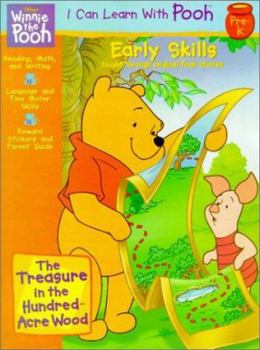 Paperback The Treasure in the Hundred-Acre Wood [With Reward Stickers and Answer Key] Book
