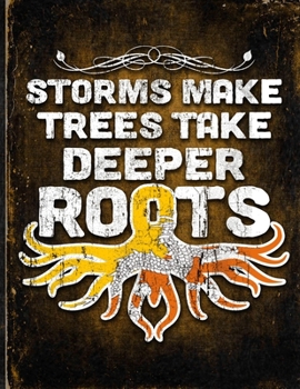 Paperback Storms Make Trees Take Deeper Roots: Bhutan Flag Customized Personalized Gift for Bhutanese Coworker Friend Planner Daily Weekly Monthly Undated Calen Book