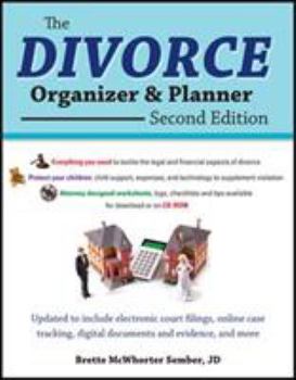 Paperback The Divorce Organizer and Planner , 2nd Edition [With CDROM] Book