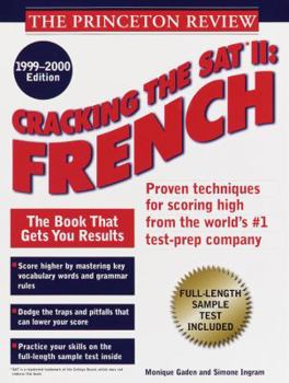 Paperback Cracking the SAT II: French, 1999-2000 Edition Book