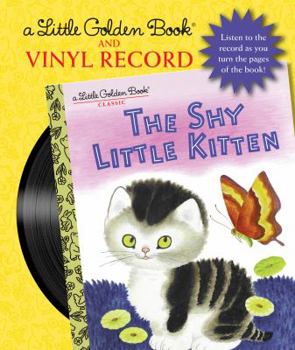 Hardcover The Shy Little Kitten Book and Vinyl Record Book