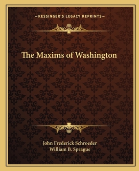Paperback The Maxims of Washington Book
