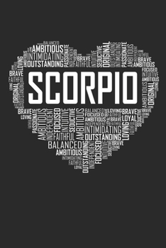 Paperback Scorpio Heart: 6x9 Ruled Notebook, Journal, Daily Diary, Organizer, Planner Book