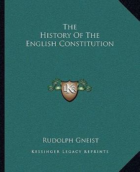 Paperback The History Of The English Constitution Book