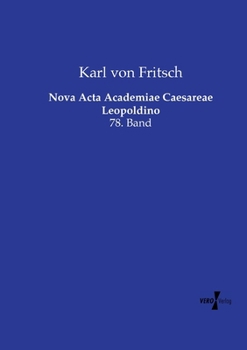 Paperback Nova Acta Academiae Caesareae Leopoldino: 78. Band [German] Book