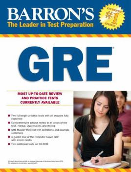 Paperback Barron's Gre, 21st Edition Book