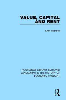 Hardcover Value, Capital and Rent Book
