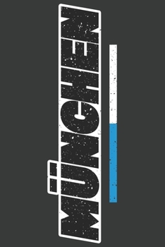 M�nchen: Karo Notizbuch mit 120 Seiten in wei�. M�nchen in Bayern als Geschenk Deutschland