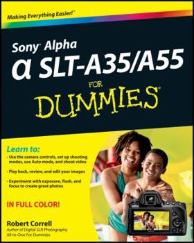 Paperback Sony Alpha Slt-A35 / A55 for Dummies Book