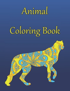 Paperback Animal Coloring Book: Adult Animal Coloring Book