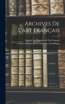 Hardcover Archives de l'art français [French] Book