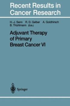 Paperback Adjuvant Therapy of Primary Breast Cancer VI Book