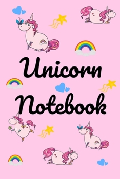 Unicorn Notebook:: Fun College Ruled Lined Interior Journal, Diary, Notebook;  6" X 9" 130 White Pages